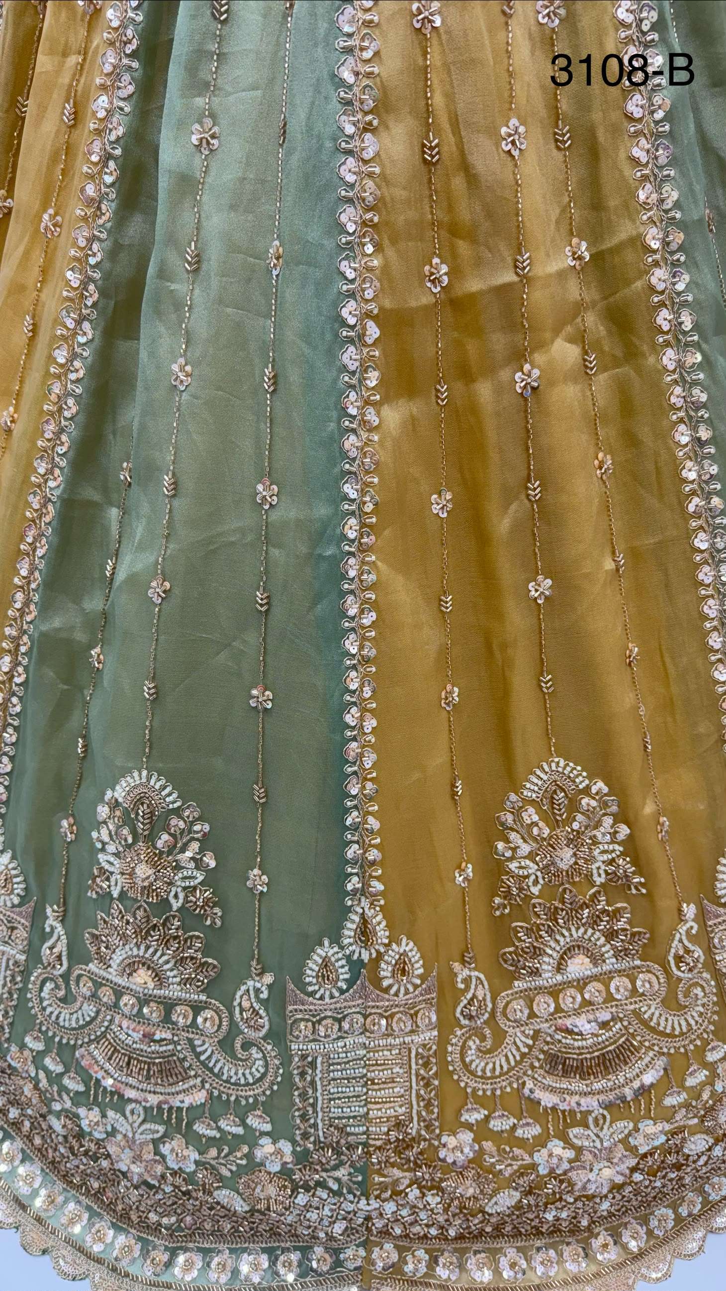Partywear pastel Color beautiful Satin Silk fancy fabric Lehenga Choli reseller in surat 3108
